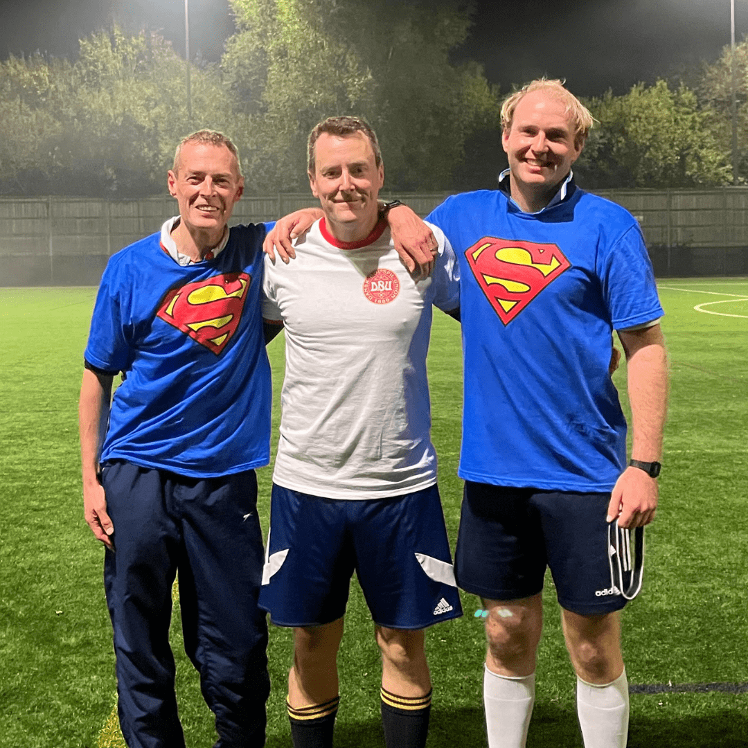 Ray Keating (left), Nick Thomas (centre) and Henry McKechnie (right) at Witney Artificial Turf Pitch
